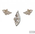 18k Fancy Diamond Pendant Set - Click here to buy online - 2,903 only..