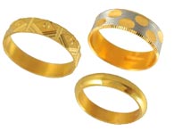 Gold Rings >  Gold Wedding Bands > 