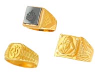 Gold Rings >  Gold Religious Rings > 