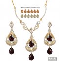 Changeable Stones Designer Set 22K  - Click here to buy online - 7,161 only..
