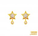 Click here to View - 22kt Gold Star Earrings with CZ 