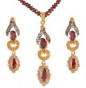 22K Gold Fancy Pendant Set - Click here to buy online - 1,365 only..