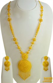 22kt Gold Long Necklace Set