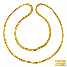 22KT Gold Fox Tail Chain (24 Inch)