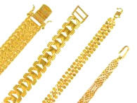 Gold Bracelets >  22K Mens Bracelets > 