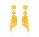 22k Gold Long Traditional Earring - Click here to buy online - 2,546 only..