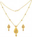 22 Karat Gold Necklace Earring Set - Click here to buy online - 1,648 only..
