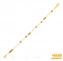 Click here to View - 22Kt Gold Meenakari Bracelet 