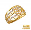 Click here to View - 22Kt Gold CZ Designer Ring 