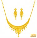 22karat Gold Necklace Set  - Click here to buy online - 2,447 only..