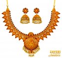 22 kt Traditional Temple Set - Click here to buy online - 7,902 only..