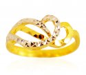 22kt Gold Two Tone Ring  - Click here to buy online - 427 only..