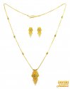 22 Kt Gold Two Tone Necklace Set - Click here to buy online - 1,158 only..