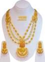 Click here to View - 22Kt Gold Antique Necklace Set(Long 