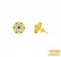 22Kt Gold Sapphire Earrings - Click here to buy online - 520 only..