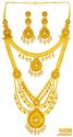 Click here to View - 22kt Gold Bridal 2in1 Necklace Set 