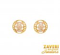 22Kt Gold CZ Earrings - Click here to buy online - 601 only..