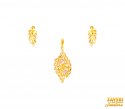 Click here to View - 22Kt Gold Two Tone Pendant Set 