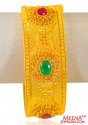 22K Yellow Gold Kada (1pc) - Click here to buy online - 6,853 only..