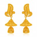 22kt Gold Fancy Chandelier Earrings - Click here to buy online - 1,945 only..