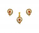22k Gold Exclusive Pendant Set - Click here to buy online - 638 only..