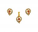 22k Gold Exclusive Pendant Set - Click here to buy online - 1,145 only..