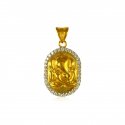 22k Ganesh Gold  Pendant - Click here to buy online - 518 only..