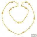 22k Fancy 2 Tone Gold Ball Chain  - Click here to buy online - 1,551 only..