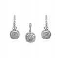 18kt White Gold Pendant Set  - Click here to buy online - 3,788 only..