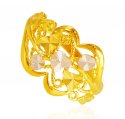 22K Gold Two Tone Ring - Click here to buy online - 395 only..