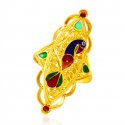 22kt Gold Fancy Peacock Ring - Click here to buy online - 654 only..