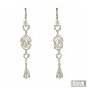 18K White Gold Fancy Earrings - Click here to buy online - 2,290 only..