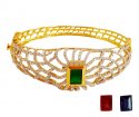 18 Kt Gold Diamond Kada - Click here to buy online - 7,360 only..