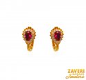 Click here to View - 22Kt Gold Colored Stone Earrings 