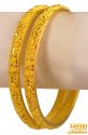 Click here to View - 22Kt Gold Fancy Bangles (2 Pc) 