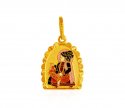 22k Gold Swami Narayan Pendant - Click here to buy online - 366 only..