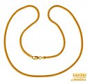 22 Karat Gold Flat Chain - Click here to buy online - 1,355 only..