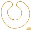 22K Gold Plain Chain - Click here to buy online - 474 only..