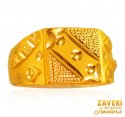 22 kt Gold Mens Ring - Click here to buy online - 565 only..