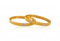 Click here to View - 22k Gold Kids Kadas (2 Pcs) 