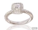 18K White Gold Cushion Cut Ring - Click here to buy online - 6,793 only..