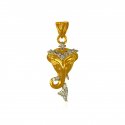 Lord Ganesh 22Kt Gold Pendant - Click here to buy online - 430 only..