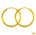 Click here to View - 22K Gold Machine Cut Hoop 