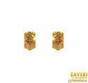 22kt Gold Three Tone Earrings - Click here to buy online - 286 only..