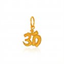 22K Gold OM Pendant - Click here to buy online - 86 only..