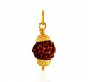 22k Gold Rudraksha Pendant - Click here to buy online - 659 only..