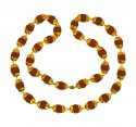 22 kt Gold Rudraksh Mala  - Click here to buy online - 6,150 only..