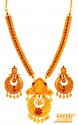22 kt Traditional Temple Set - Click here to buy online - 8,941 only..