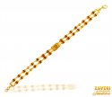 22K Gold OM & Ganesh Bracelet - Click here to buy online - 1,640 only..