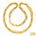22kt Gold Layered Pearls Chain - Click here to buy online - 2,409 only..